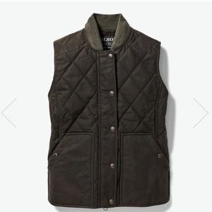 FILSON WOMEN'S QUILTED FIELD VEST, BROWN